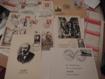 FRANCE Ob. - 1ers JOURS - LOT DE 7 PIECES INTERESSANTE…