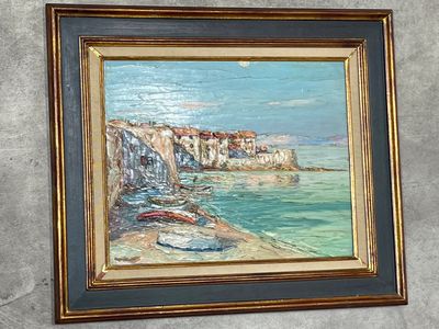 a picture of a painting hanging on the wall
