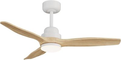 a close up of a ceiling fan with a light on it
