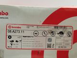 a red and white box with a red and white label on it