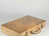an image of a suitcase with a handle on a white background