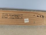 a baseball bat that is sitting on a table