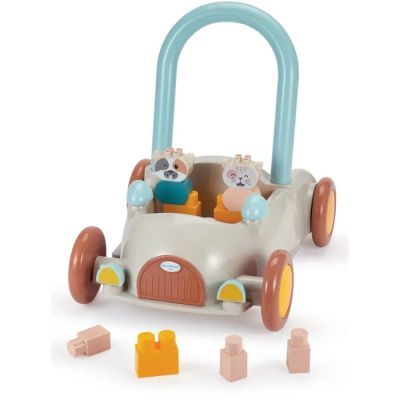 a small toy car with two mice in it