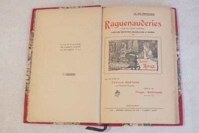 un livre ouvert avec l'image d'un homme à cheval