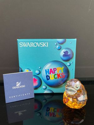 Figurine en cristal « Happy Ducks » de Swarovski, avec son coffret