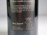 a bottle of wine that has a sticker on it