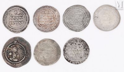 six different types of coins are shown on a white surface