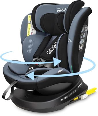 a close up of a child ' s car seat with arrows pointing to the side