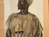 tableau représentant un homme coiffé d'un turban, dans un cadre