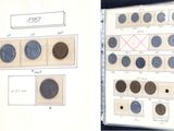 trois photos d'un mur sur lequel sont disposés tout un tas de boutons
