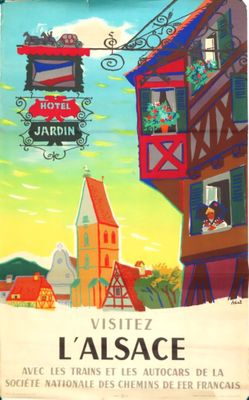 une photo d'une affiche faisant la promotion d'un hôtel en France
