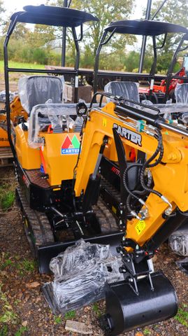 Mini pelle Carter CT10 900kg, moteur Koop 192F diesel, déport de ...