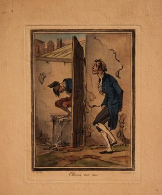 (Erotisme) 3 gravures satiriques, en couleurs. - Photo 1