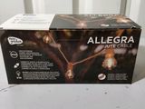 the box of allegra is sitting on the table