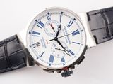 a close up of a wrist watch with roman numerals on it