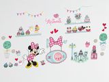 minnie mouse wall stickers in a girls ' s room