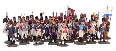 de nombreuses figurines de soldats représentées ensemble