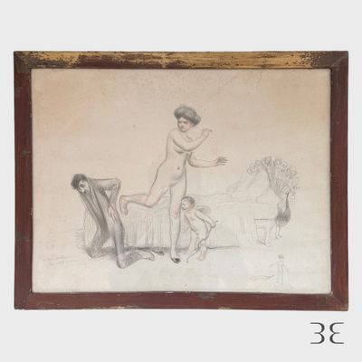 une image représentant un dessin d'une femme et d'un enfant