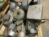 many different types of electric motors on a pallet