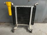 a radiator that is sitting on a cart