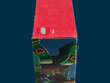 a red box with a picture of a man riding a skateboard