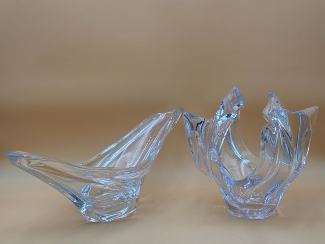 DAUM France, coupe centre de table en cristal, L : 46, joint une 