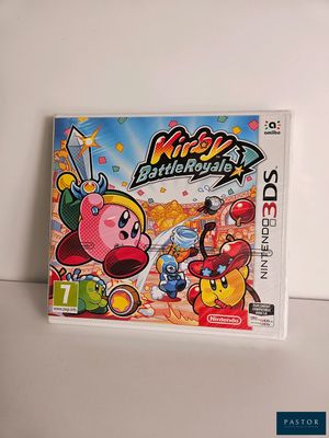 the nintendo wii game kirby ' s battle is sitting on a table