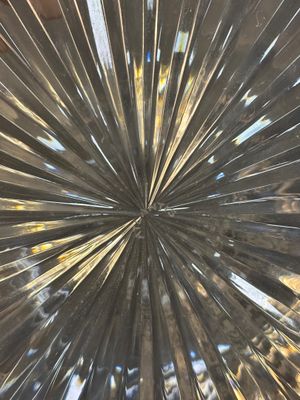 a close up view of a sunburst in the sky