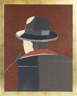 une image représentant un tableau d'un homme portant un chapeau