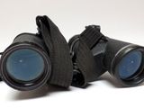 a pair of binoculars that are sitting on a table