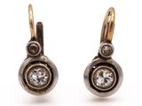 an image of a pair of gold and diamond earrings