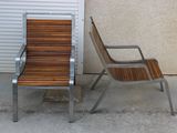 a chair that is next to a chair that is outside