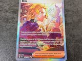 a close up of a pokemon card on a table