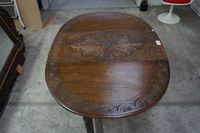 Table à pieds rabattables anglaise du XIXe siècle - chêne - … (photo 3)