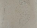 drawing of a woman holding a baby in her arms