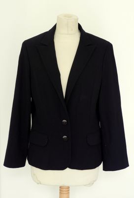 TRUSSARDI JEAN , blaser en noir, fermant par 2 boutons, 2 po…