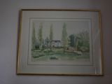 a picture of a painting hanging on the wall