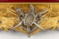 Ensemble de cheminée en trois pièces, composé d’une horloge … (photo 4)