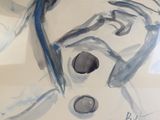 un dessin représentant un homme portant un chapeau sur la tête