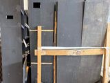 a pile of concrete blocks stacked on top of each other