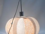a lamp that is sitting on a white table