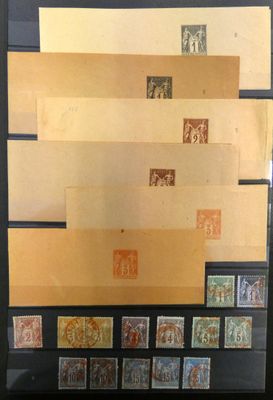 une photo d'une collection de timbres dans une vitrine