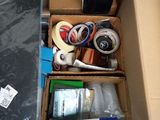 a box with a bunch of items inside of it