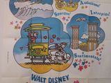 une vieille affiche de cinéma pour « Mickey et ses amis » de Walt