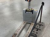 a picture of a forklift in a warehouse