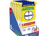 pack of four packets of nappisan on display in a cardboard box