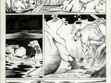 une image en noir et blanc tirée d'une bande dessinée représentant un homme dans un bateau