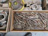 a box full of tools that are sitting on a table