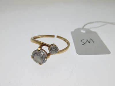 bague monture or 750°/°° sertie de pierres, anneau coupé, … - Photo 1