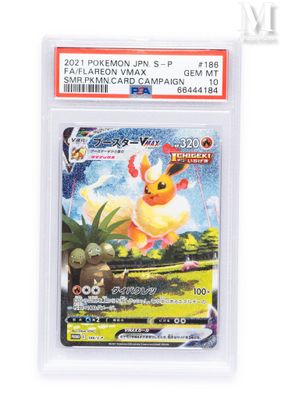 the pokemon trading card is in a clear plastic holder